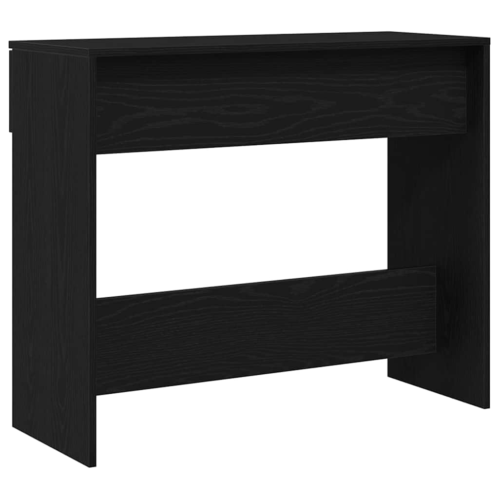 Mesa Consola Roble Negro 30 x 36 x 75 cm Madera de ingeniería
