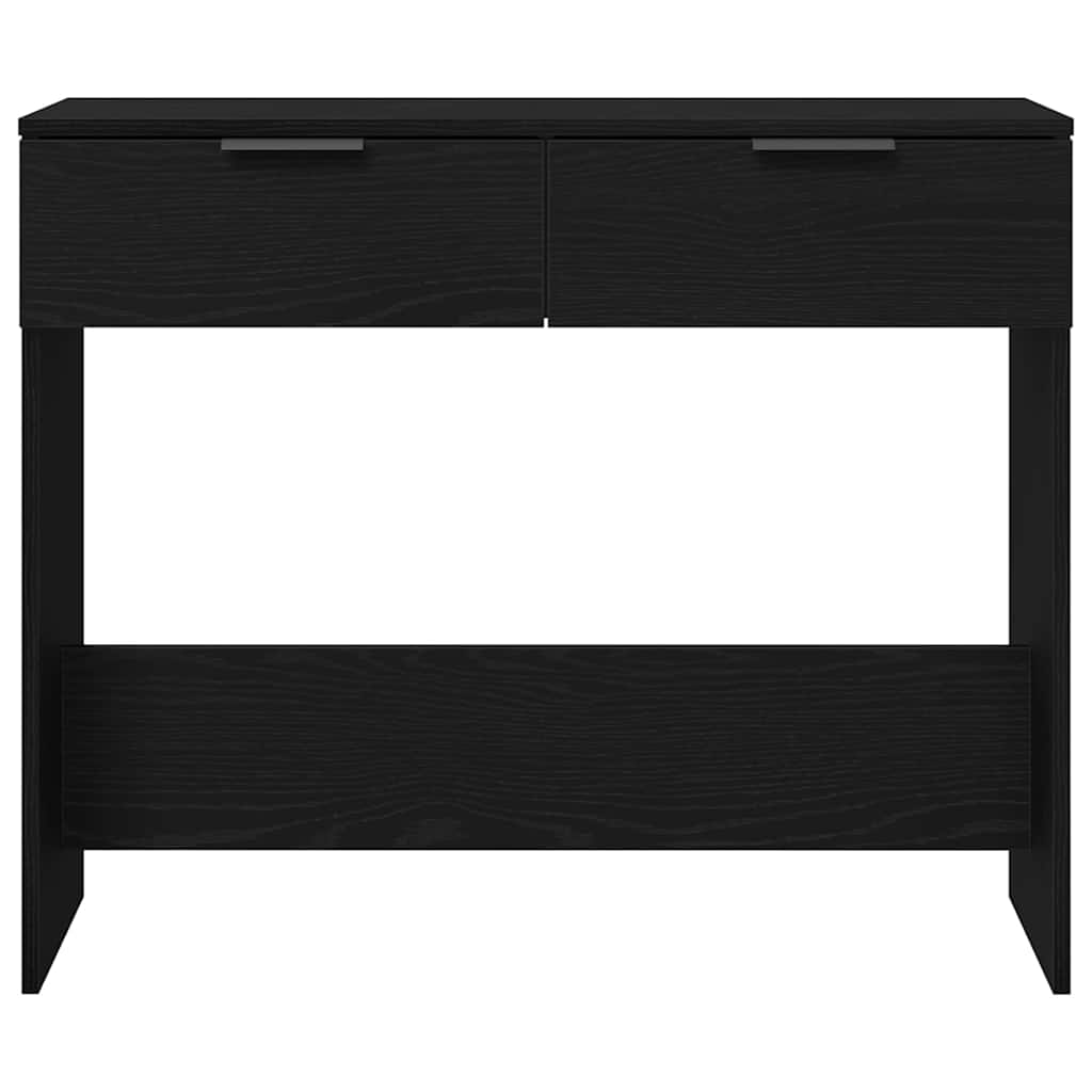Mesa Consola Roble Negro 30 x 36 x 75 cm Madera de ingeniería