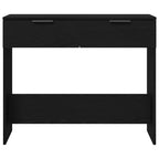 Mesa Consola Roble Negro 30 x 36 x 75 cm Madera de ingeniería