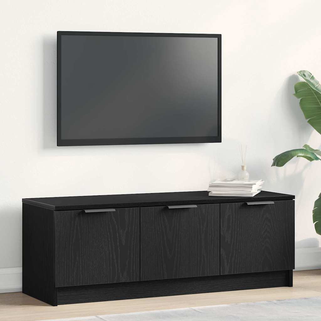 Gabinete de TV Roble Negro 102 x 35 x 36,5 cm