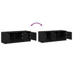 Gabinete de TV Roble Negro 102 x 35 x 36,5 cm
