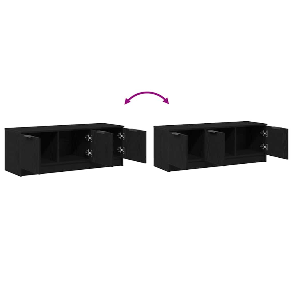 Gabinete de TV Roble Negro 102 x 35 x 36,5 cm