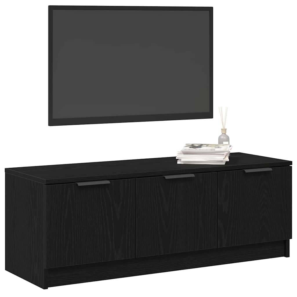 Gabinete de TV Roble Negro 102 x 35 x 36,5 cm