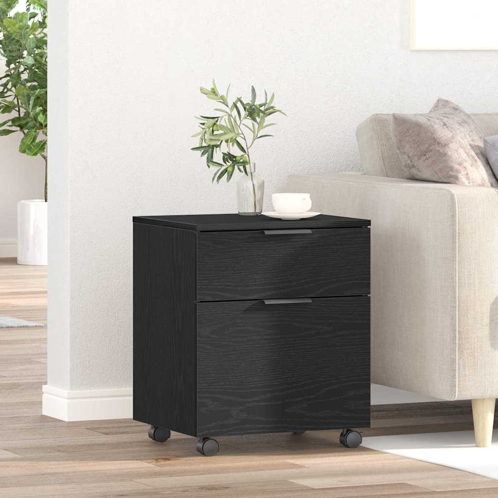 Gabinete para Archivos con cajón Roble Negro 45 x 38 x 54 cm