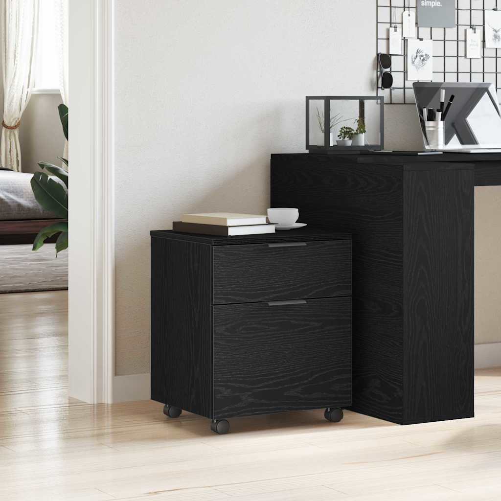 Gabinete para Archivos con cajón Roble Negro 45 x 38 x 54 cm
