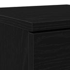Vitrina 2 pcs Roble Negro 30 x 30 x 70 cm Madera contrachapada