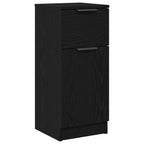 Vitrina 2 pcs Roble Negro 30 x 30 x 70 cm Madera contrachapada