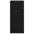 Vitrina 2 pcs Roble Negro 30 x 30 x 70 cm Madera contrachapada