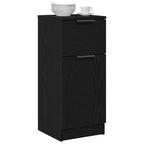 Vitrina 2 pcs Roble Negro 30 x 30 x 70 cm Madera contrachapada