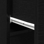 Vitrina 2 pcs Roble Negro 30 x 30 x 70 cm Madera contrachapada
