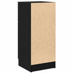 Vitrina 2 pcs Roble Negro 30 x 30 x 70 cm Madera contrachapada