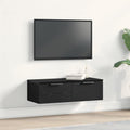Mueble de pared con cajón Roble Negro 68 x 30 x 20 cm