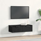 Mueble de pared con cajón Roble Negro 68 x 30 x 20 cm