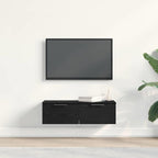 Mueble de pared con cajón Roble Negro 68 x 30 x 20 cm