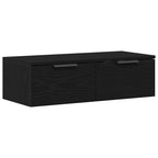 Mueble de pared con cajón Roble Negro 68 x 30 x 20 cm
