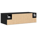 Mueble de pared con cajón Roble Negro 68 x 30 x 20 cm