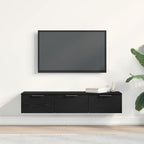 Mueble de pared con cajón Roble Negro 102 x 30 x 20 cm