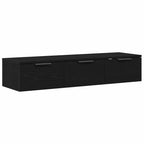 Mueble de pared con cajón Roble Negro 102 x 30 x 20 cm