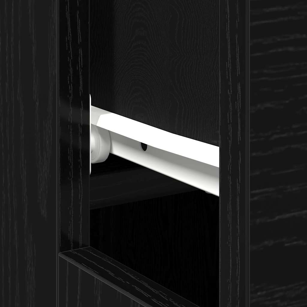 Escritorio Roble Negro 100 x 50 x 75 cm Madera de ingeniería