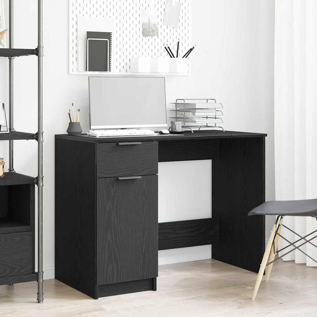 Escritorio Roble Negro 100 x 50 x 75 cm Madera de ingeniería