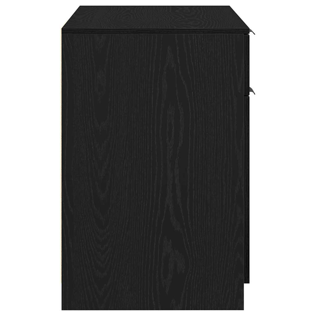 Escritorio Roble Negro 100 x 50 x 75 cm Madera de ingeniería