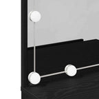 Mesa Tocador Roble Negro 60 x 40 x 140 cm Madera de ingeniería