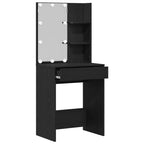 Mesa Tocador Roble Negro 60 x 40 x 140 cm Madera de ingeniería