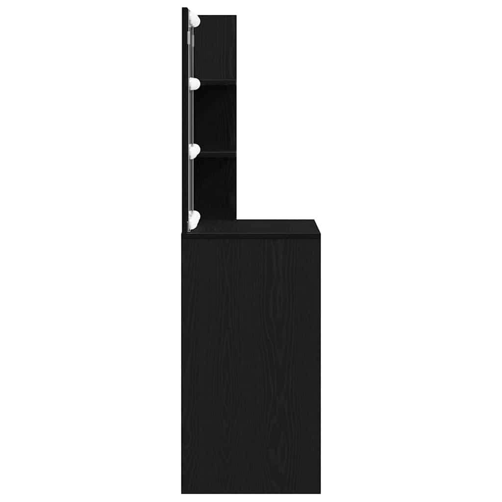 Mesa Tocador Roble Negro 60 x 40 x 140 cm Madera de ingeniería