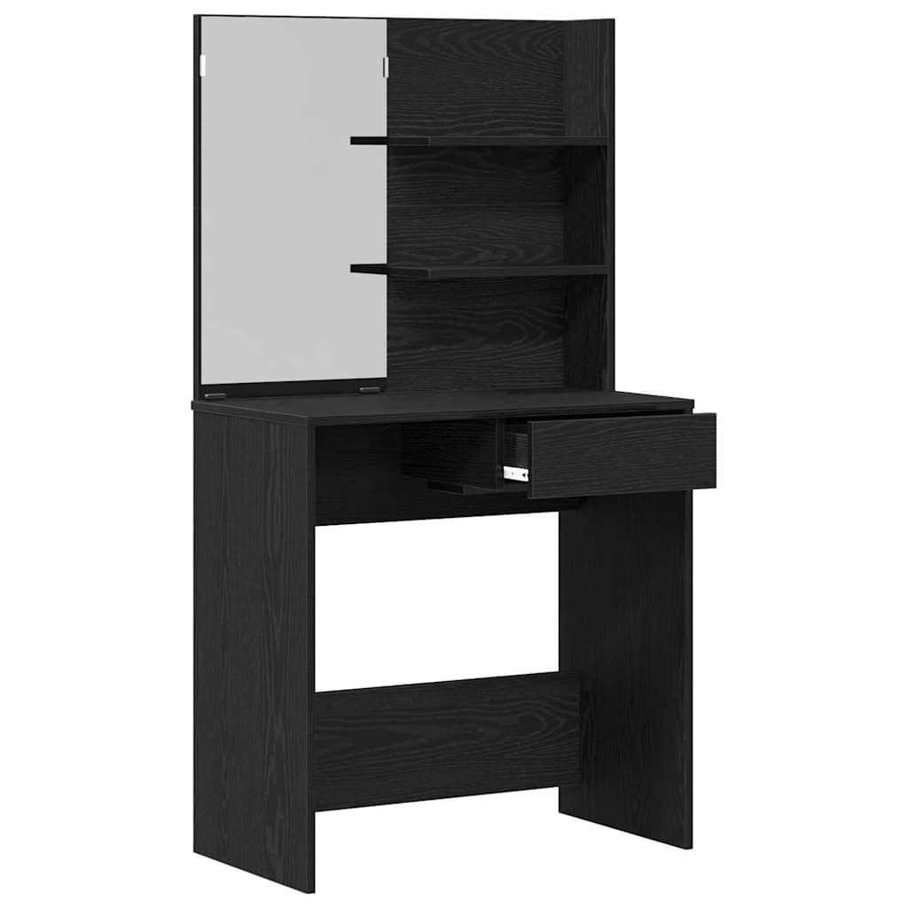 Mesa Tocador con cajón Roble Negro 74,5 x 40 x 141 cm