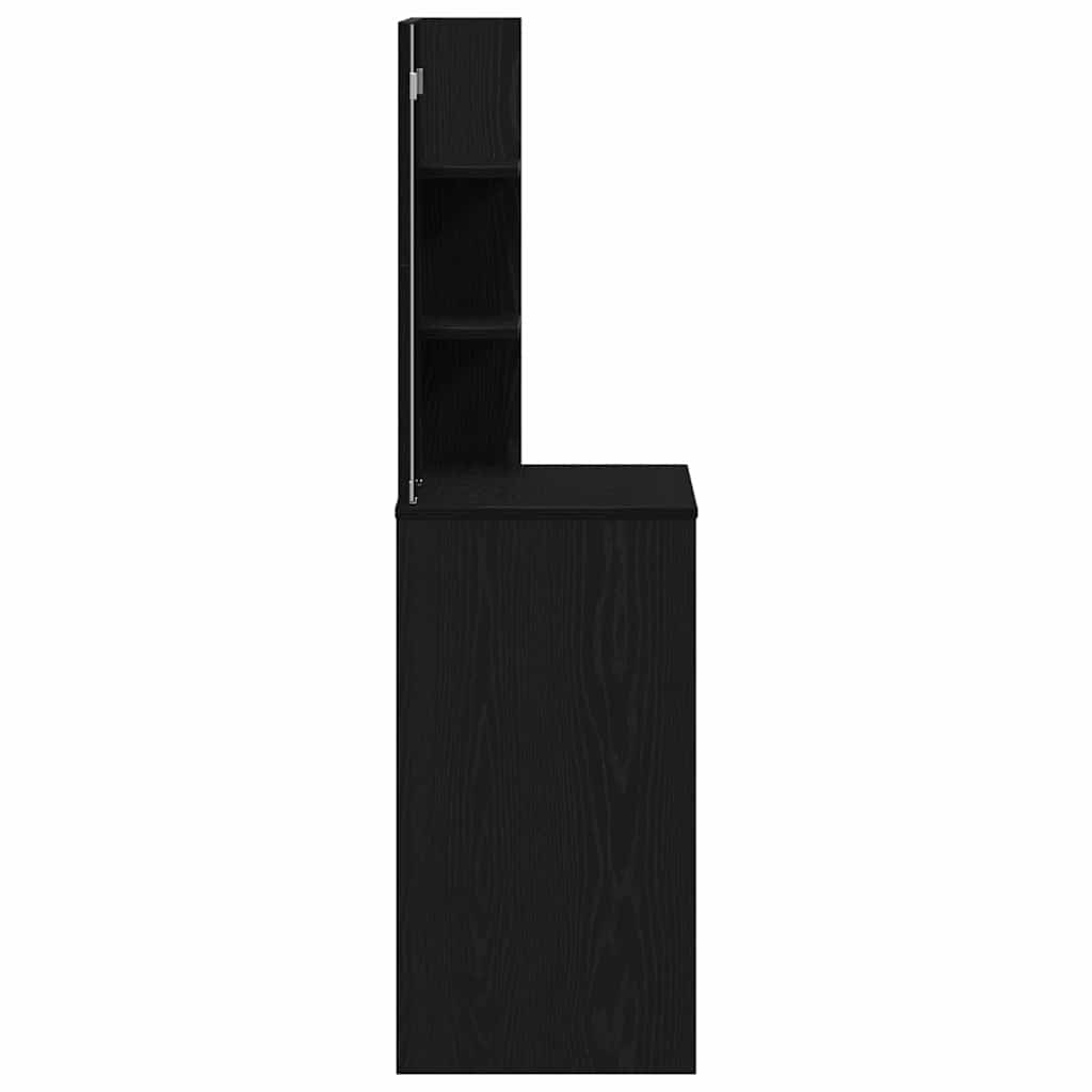 Mesa Tocador con cajón Roble Negro 74,5 x 40 x 141 cm