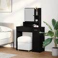 Mesa de tocador con cajón Roble Negro 86,5 x 35 x 136 cm