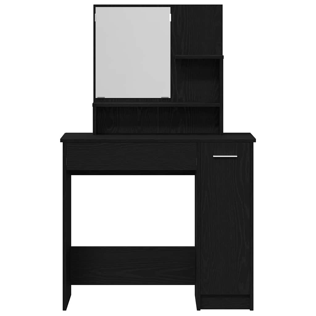 Mesa de tocador con cajón Roble Negro 86,5 x 35 x 136 cm