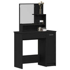 Mesa de tocador con cajón Roble Negro 86,5 x 35 x 136 cm