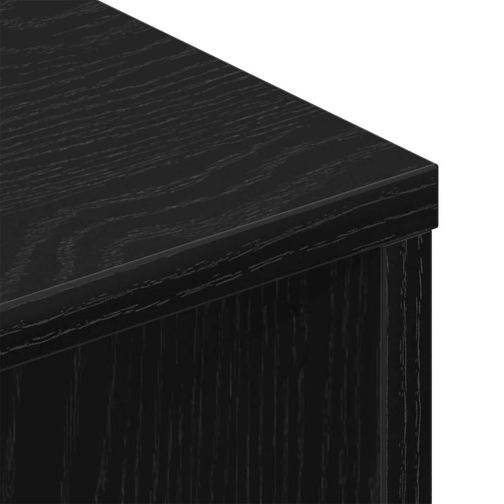 Gabinete de TV 2 pcs Roble Negro 80 x 30 x 30 cm