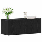 Gabinete de TV 2 pcs Roble Negro 80 x 30 x 30 cm