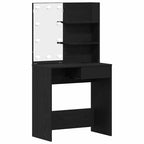 Mesa de tocador con cajón Roble Negro 74,5 x 40 x 141 cm