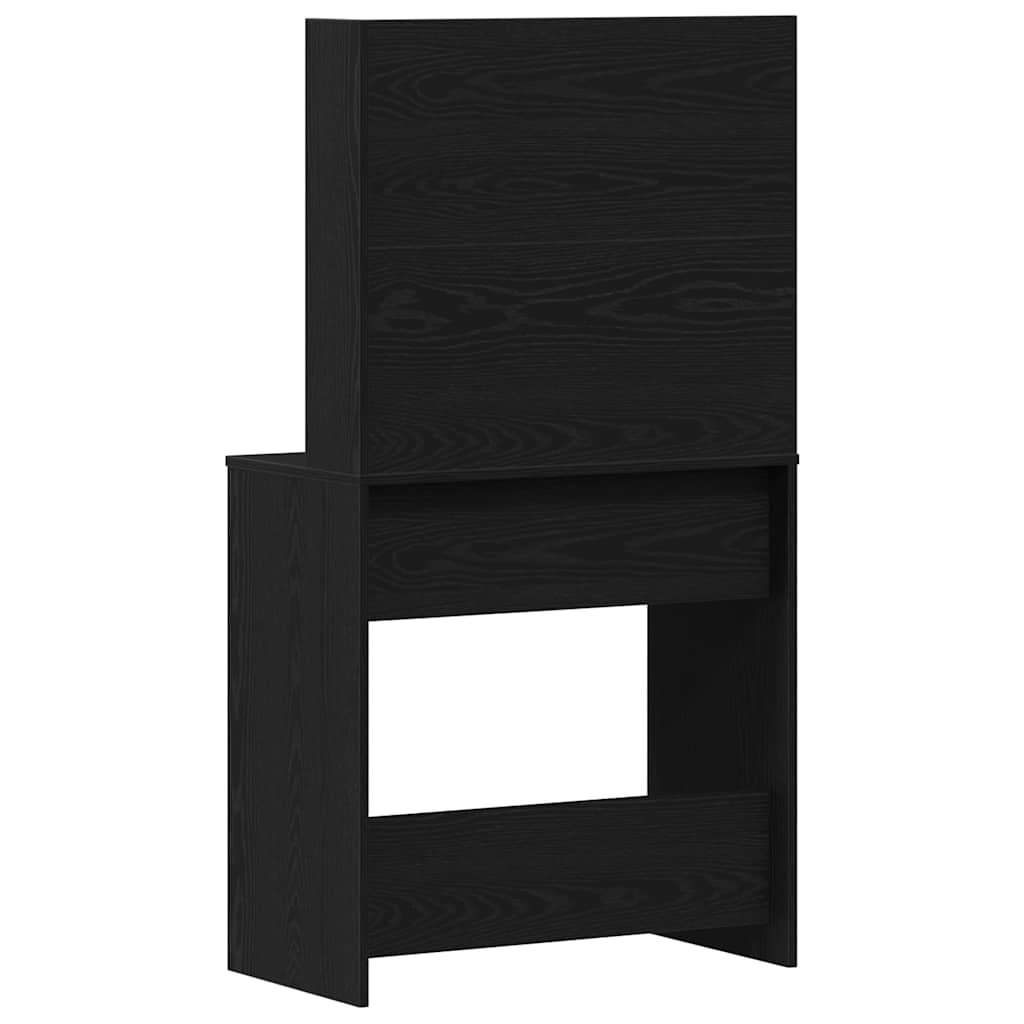 Mesa de tocador con cajón Roble Negro 74,5 x 40 x 141 cm