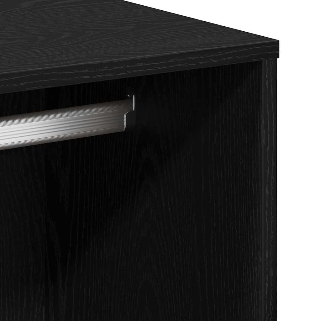 Gabinete de Cosméticos con cajón Roble Negro 80 x 40 x 75 cm