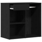 Gabinete de Cosméticos con cajón Roble Negro 80 x 40 x 75 cm
