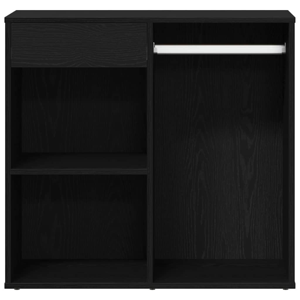 Gabinete de Cosméticos con cajón Roble Negro 80 x 40 x 75 cm