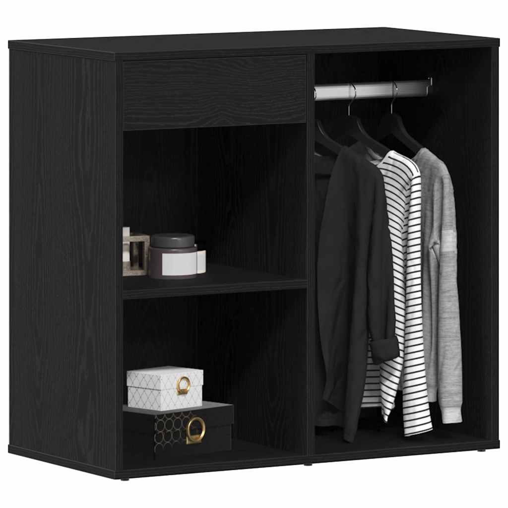 Gabinete de Cosméticos con cajón Roble Negro 80 x 40 x 75 cm