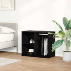 Gabinete de Cosméticos con estante Roble Negro 80 x 40 x 65 cm