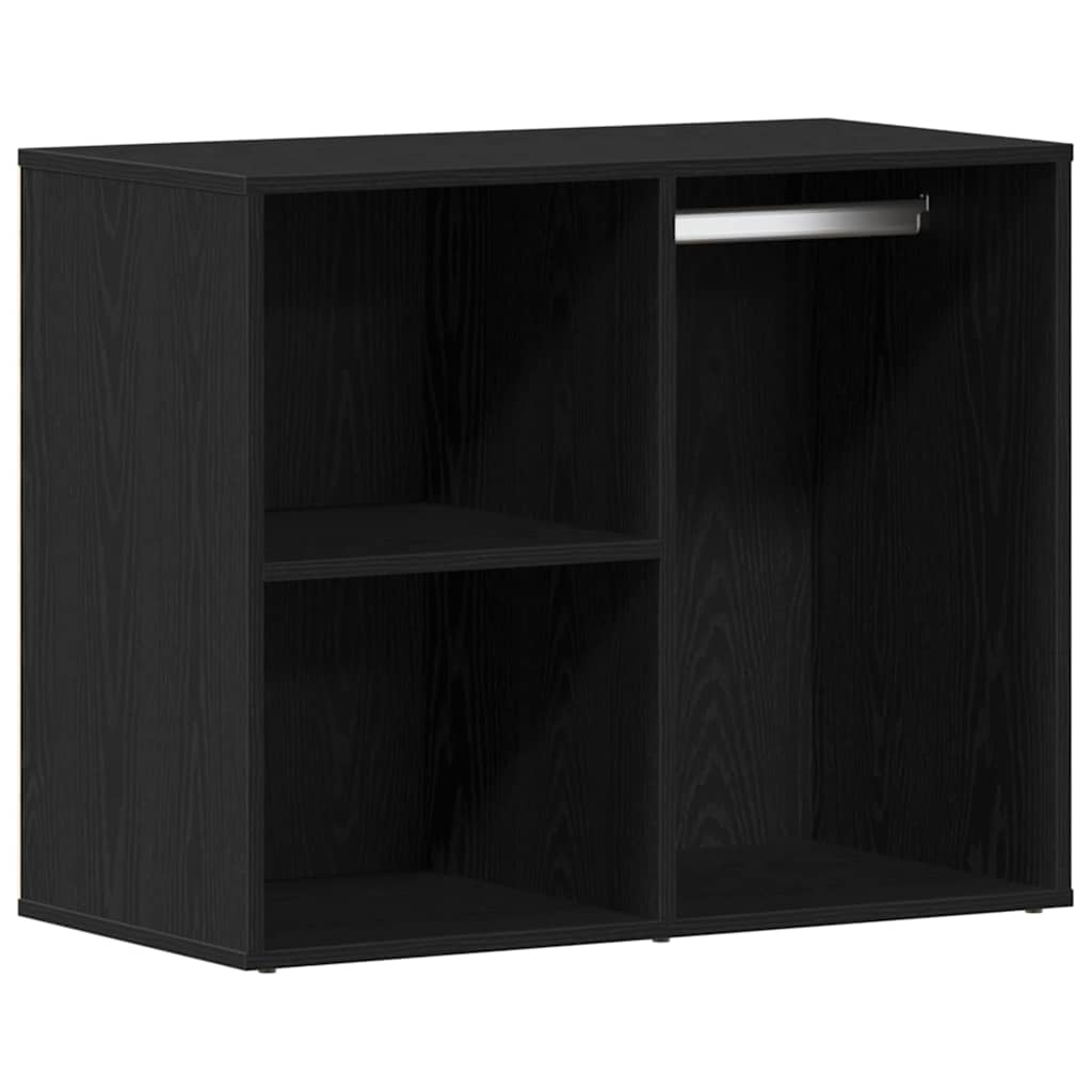 Gabinete de Cosméticos con estante Roble Negro 80 x 40 x 65 cm