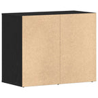 Gabinete de Cosméticos con estante Roble Negro 80 x 40 x 65 cm