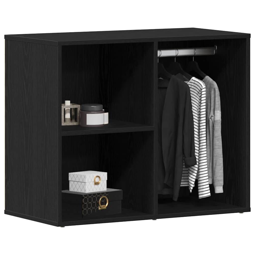 Gabinete de Cosméticos con estante Roble Negro 80 x 40 x 65 cm