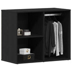 Gabinete de Cosméticos con estante Roble Negro 80 x 40 x 65 cm
