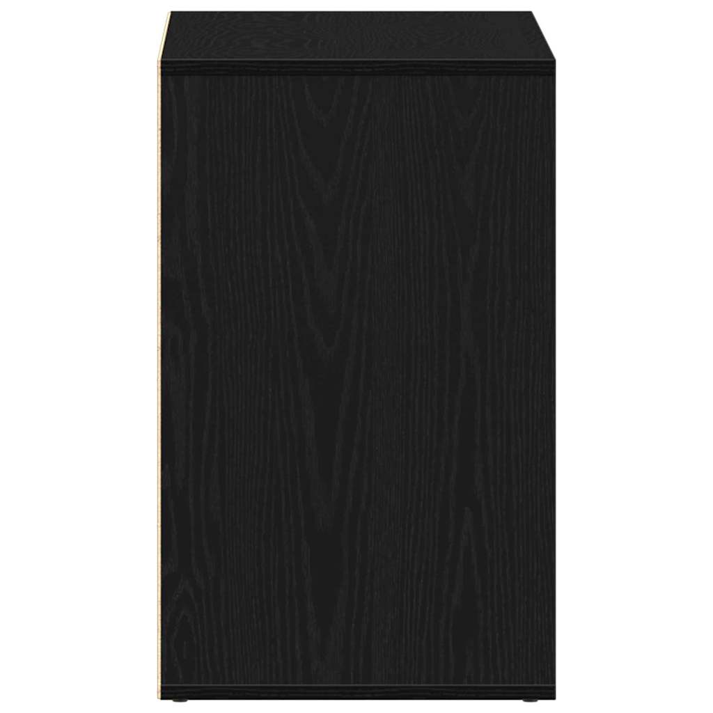 Gabinete de Cosméticos con estante Roble Negro 80 x 40 x 65 cm