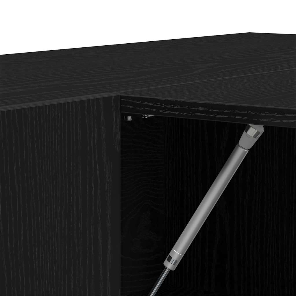 Gabinete de pasillo con estante Roble Negro 97,5 x 37 x 99 cm