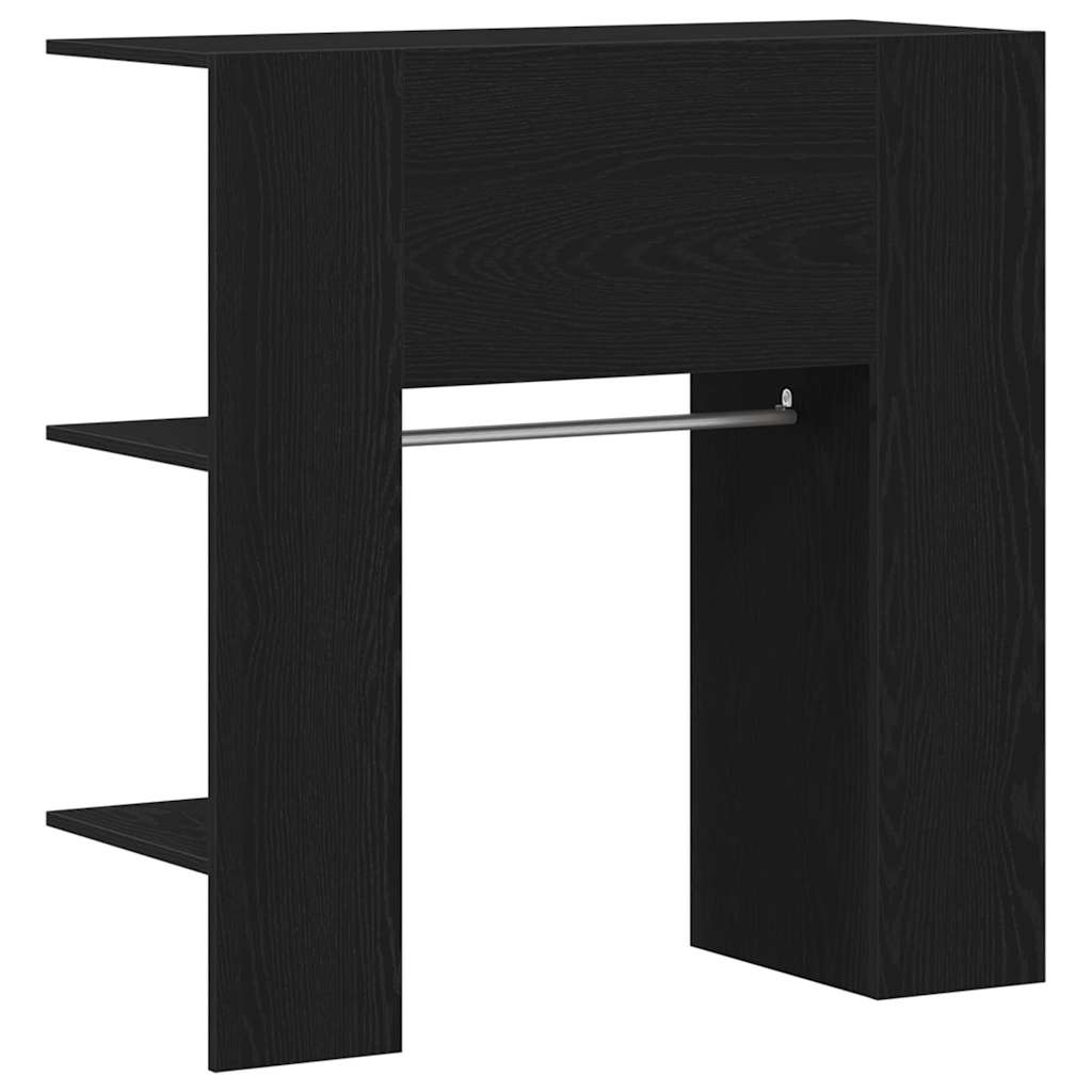 Gabinete de pasillo con estante Roble Negro 97,5 x 37 x 99 cm
