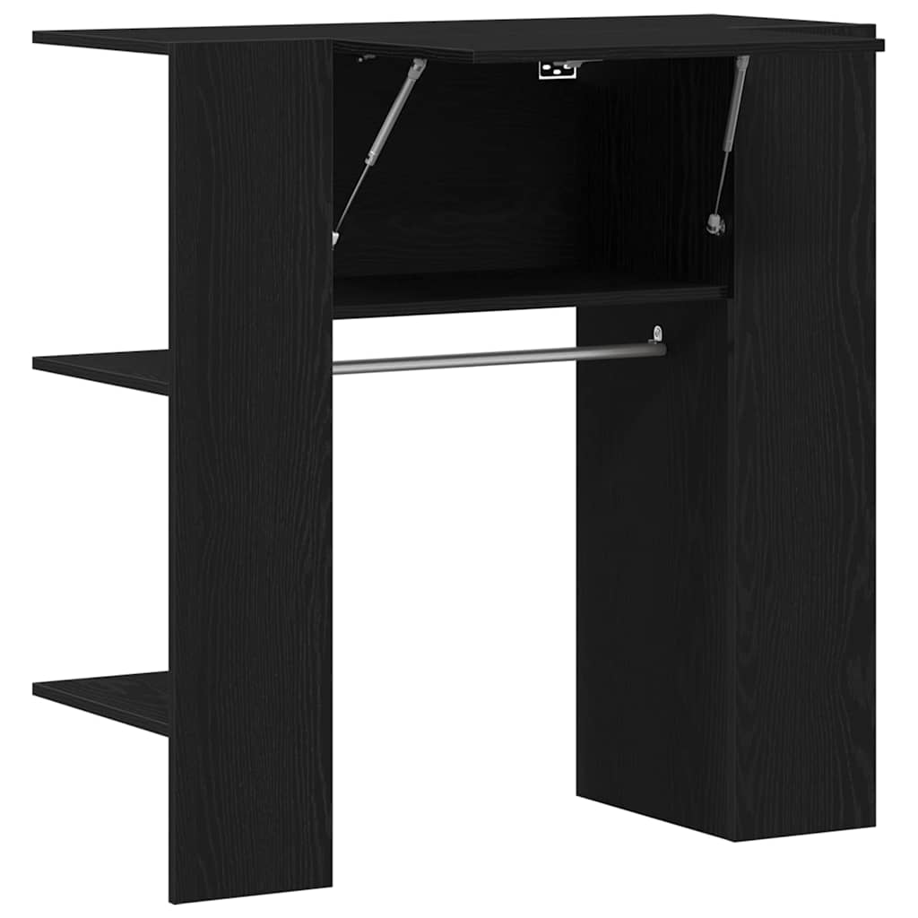 Gabinete de pasillo con estante Roble Negro 97,5 x 37 x 99 cm